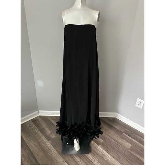 Mac Duggal Black Strapless Maxi Dress - Picture 4 of 9